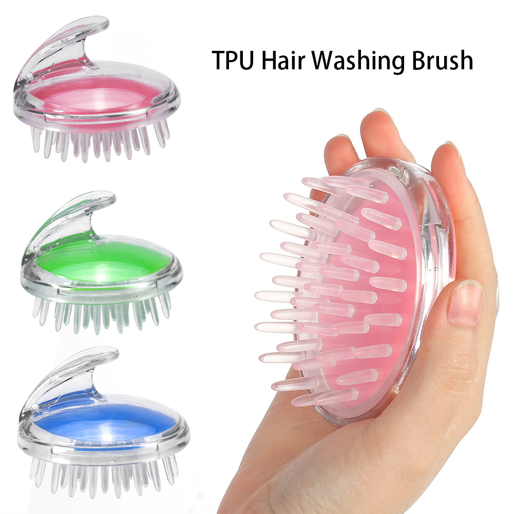 Hair Wash Brush & Silicone Scalp Massager | Deep Cleansing Shampoo Brush for Healthy Scalp