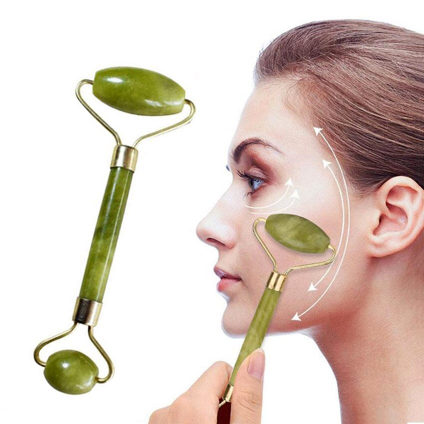 Natural Jade Roller | Facial Massage Tool for Glowing & Refreshed Skin