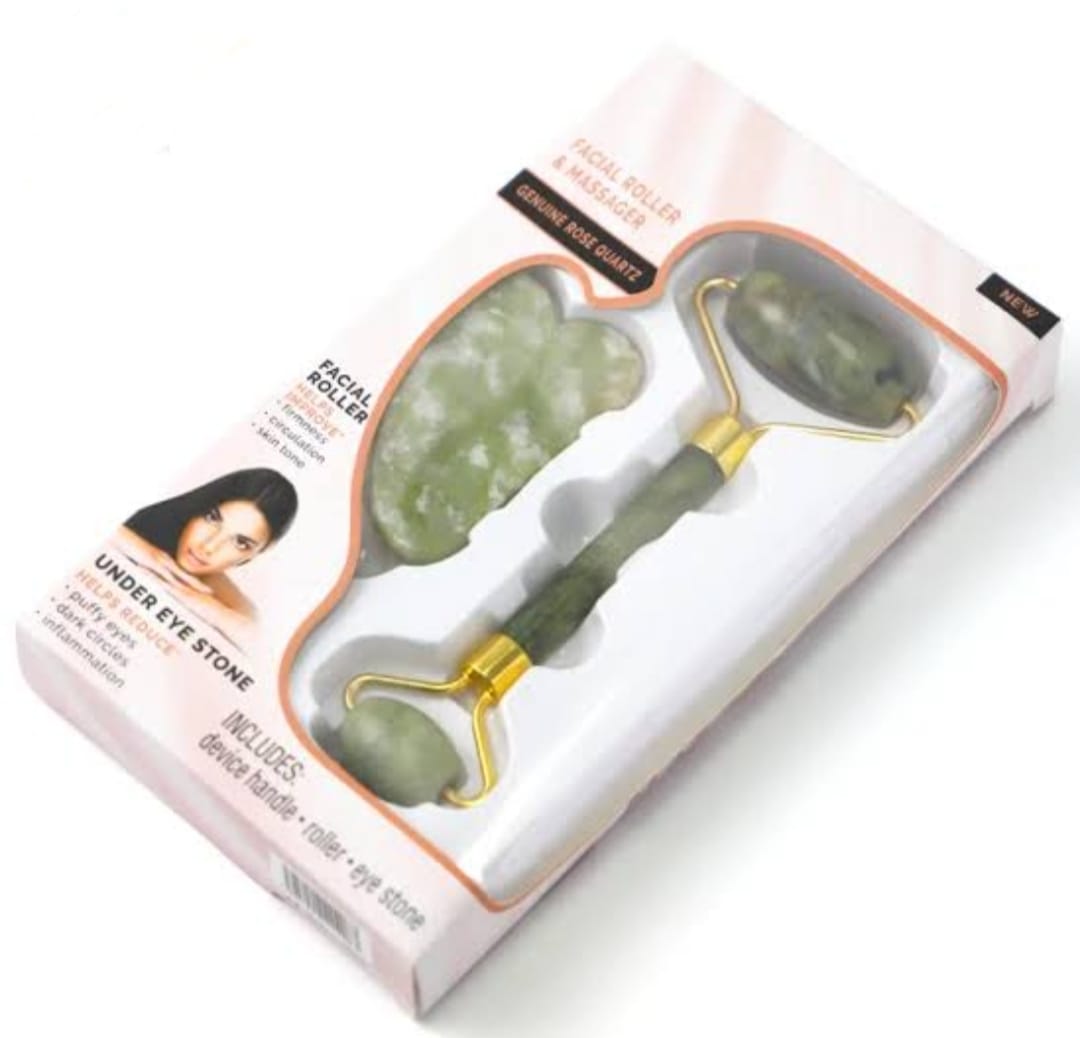 Natural Jade Roller | Facial Massage Tool for Glowing & Refreshed Skin