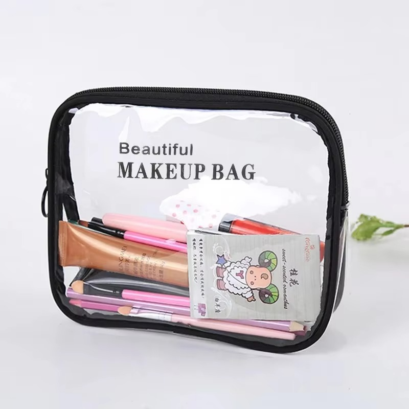 Clear Travel Makeup Bag | Waterproof Transparent Cosmetic & Toiletry Organizer
