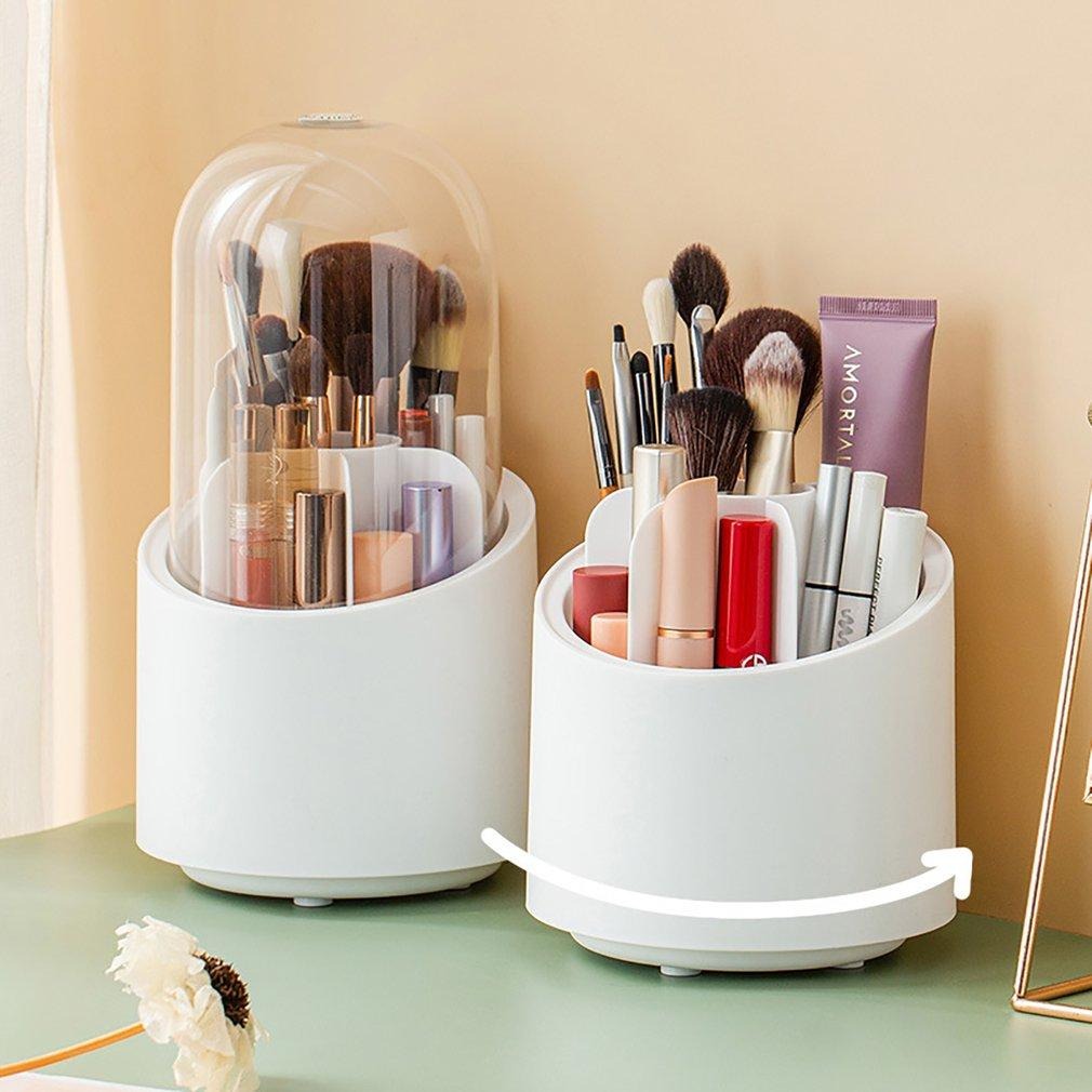 360° Rotating Makeup Brush Storage Organizer | Cosmetic Holder for Brushes & Beauty Essentials