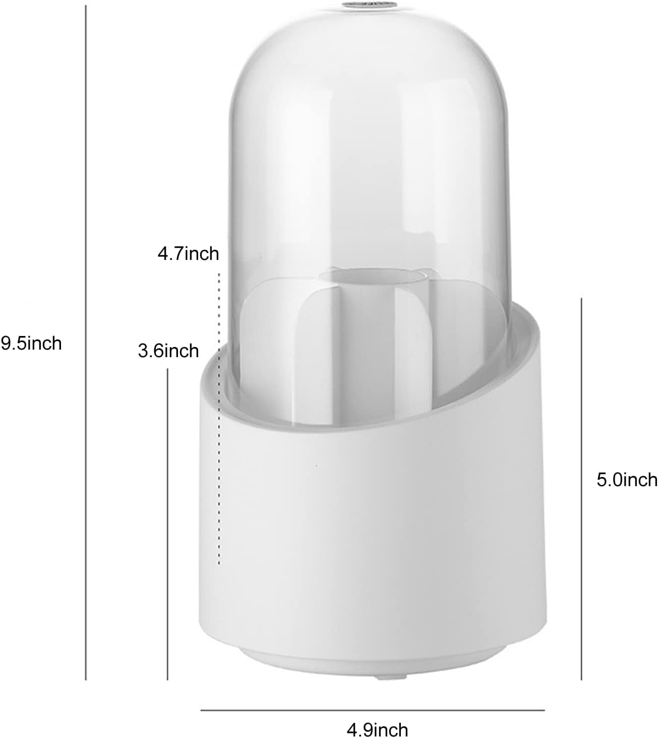 360° Rotating Makeup Brush Storage Organizer | Cosmetic Holder for Brushes & Beauty Essentials