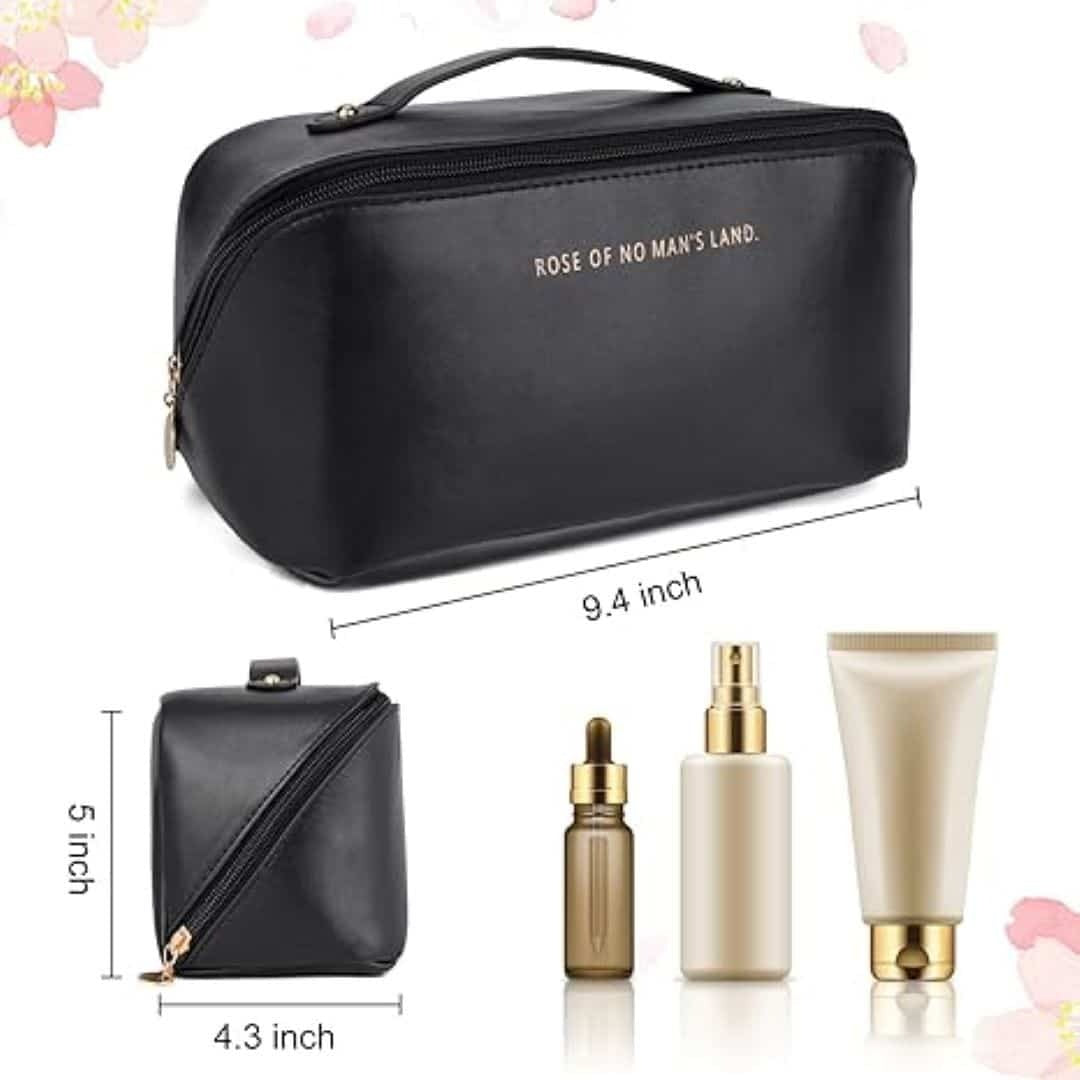 Large Capacity Travel Cosmetic Bag | Portable Makeup & Toiletry Organizer