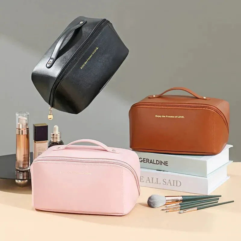 Large Capacity Travel Cosmetic Bag | Portable Makeup & Toiletry Organizer