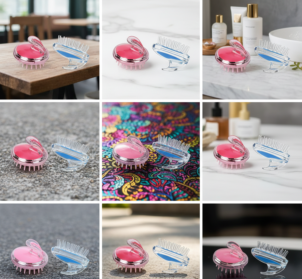Hair Wash Brush & Silicone Scalp Massager | Deep Cleansing Shampoo Brush for Healthy Scalp