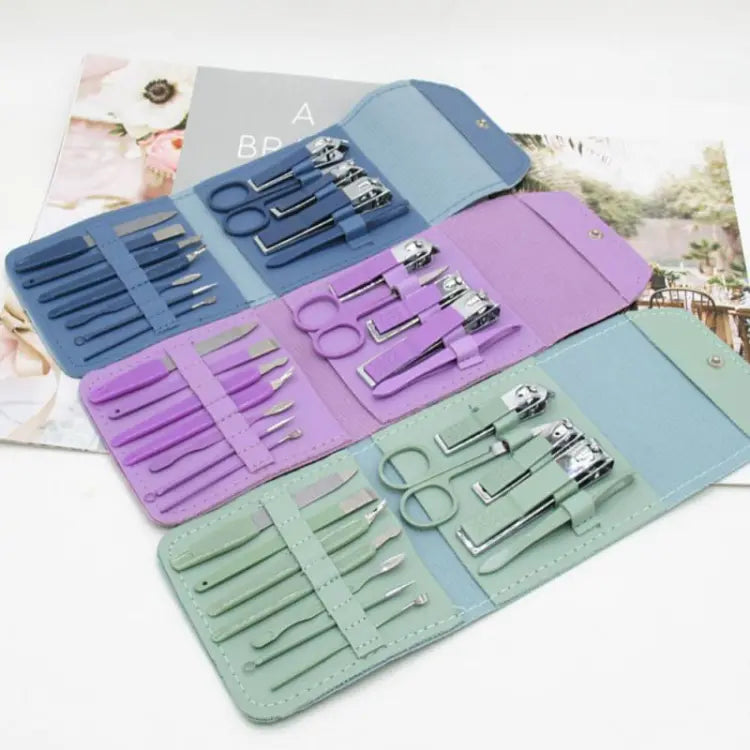 16-in-1 Stainless Steel Nail Care Kit | Professional Manicure & Pedicure Set