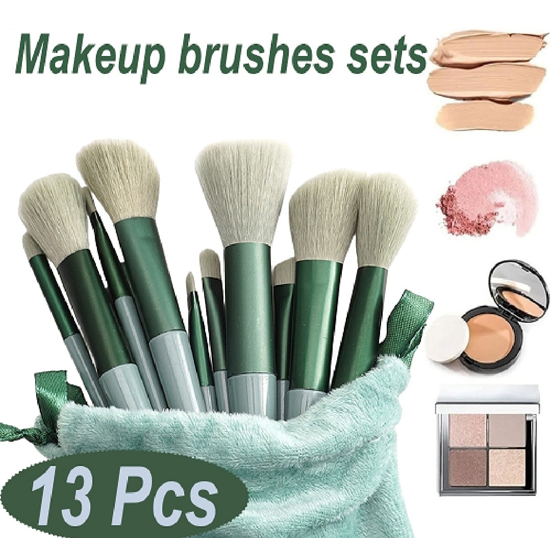 13-Piece Professional Makeup Brush Set | Soft & Premium Cosmetic Brushes
