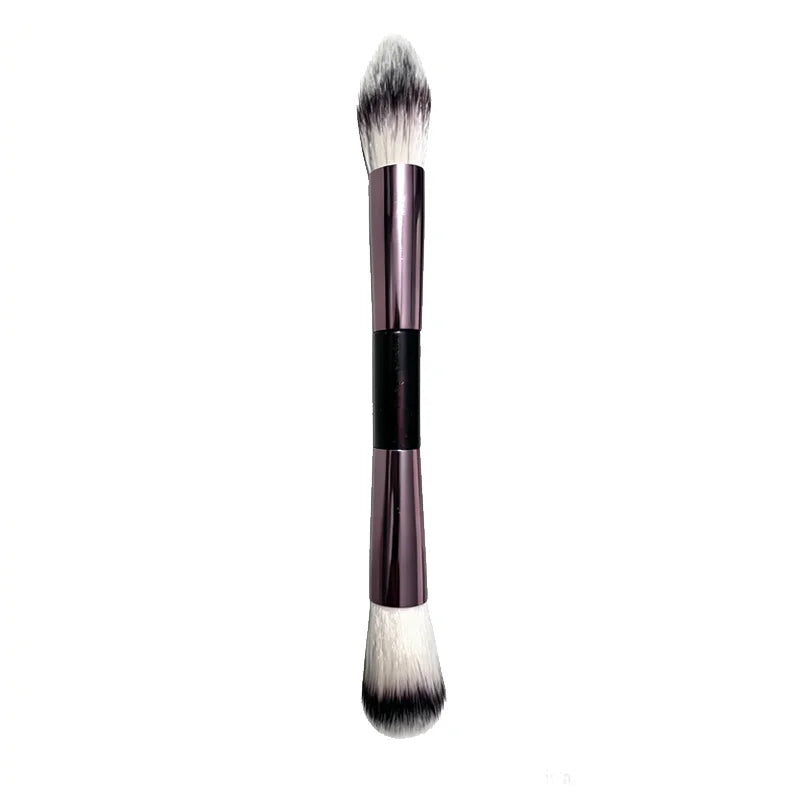 Makeup Brush Exquisite Professional Metal Handle Double-head Design with Box