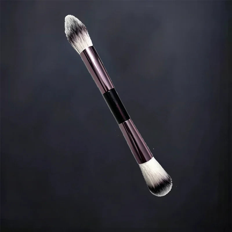 Makeup Brush Exquisite Professional Metal Handle Double-head Design with Box