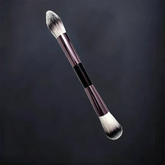 Makeup Brush Exquisite Professional Metal Handle Double-head Design with Box
