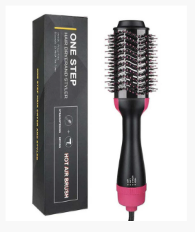 4-in-1 One-Step Hot Air Brush | Hair Dryer, Straightener, Curler & Volumizer