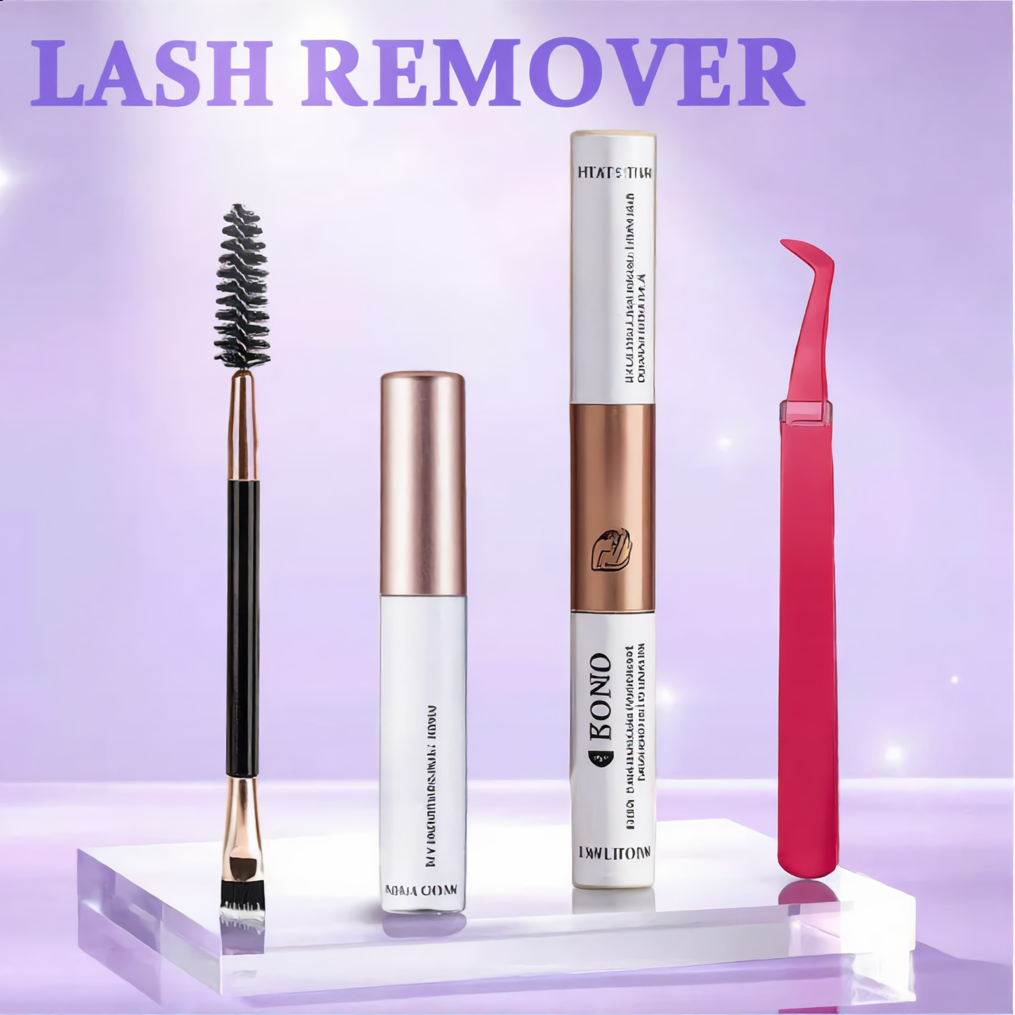 Lash Extension Mix Styles Individual Lash Clusters with Bond & Seal Remover Tweezers